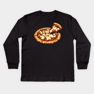 pixel pizza Kids Long Sleeve T-Shirt